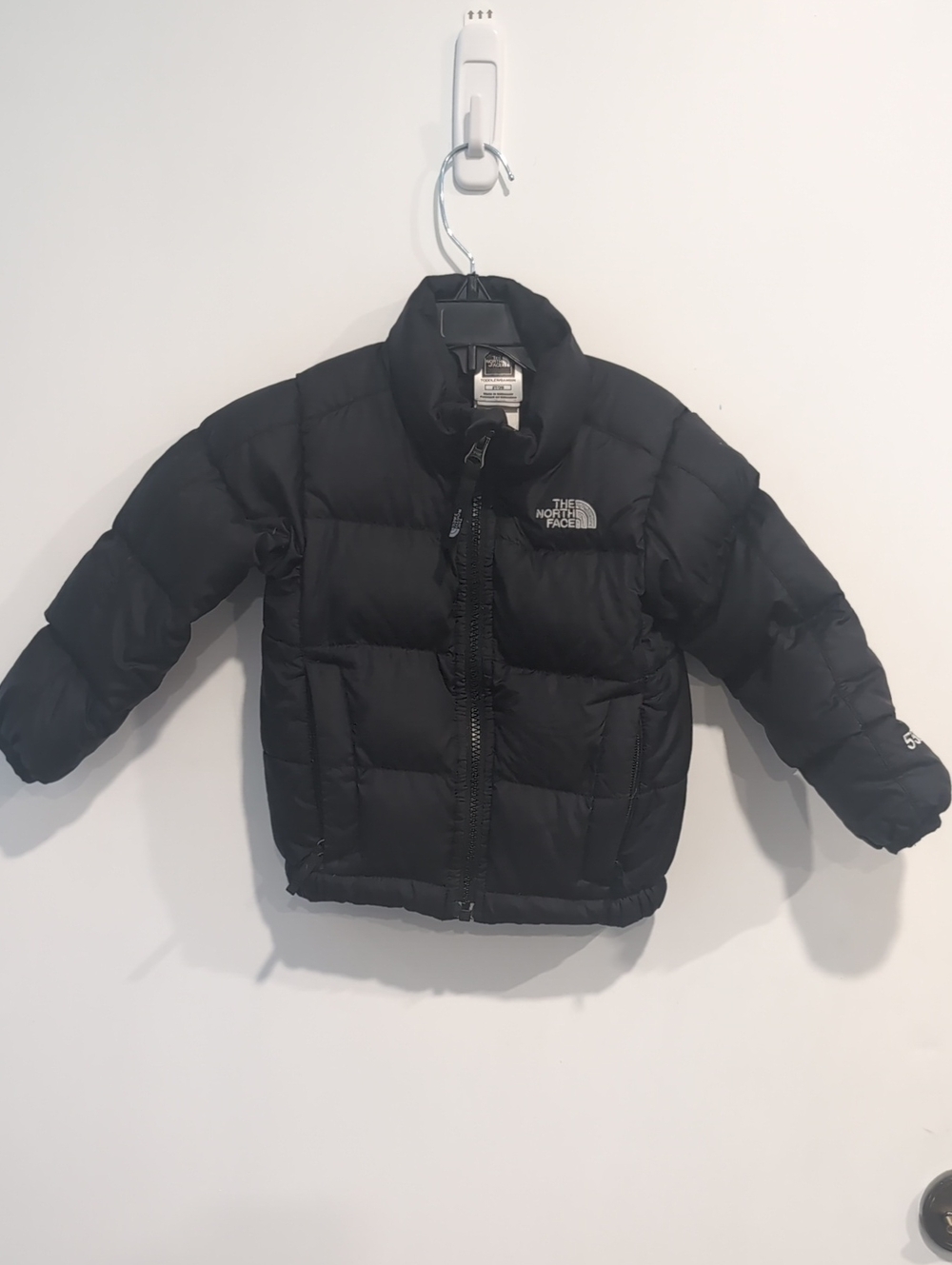 The North Face Kids 550 Down Winter Puffer Jacket Coat Toddler Black 2T Unisex